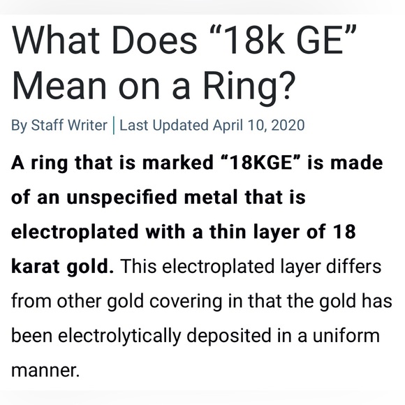 18 KGE CZ cocktail ring size 6 - Picture 14 of 14